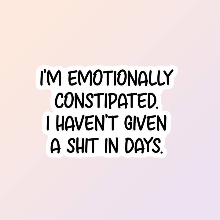 Funny Sarcastic Adult Humor Stickers, Give A Shit for wholesale by Sorry Not Sorry Co