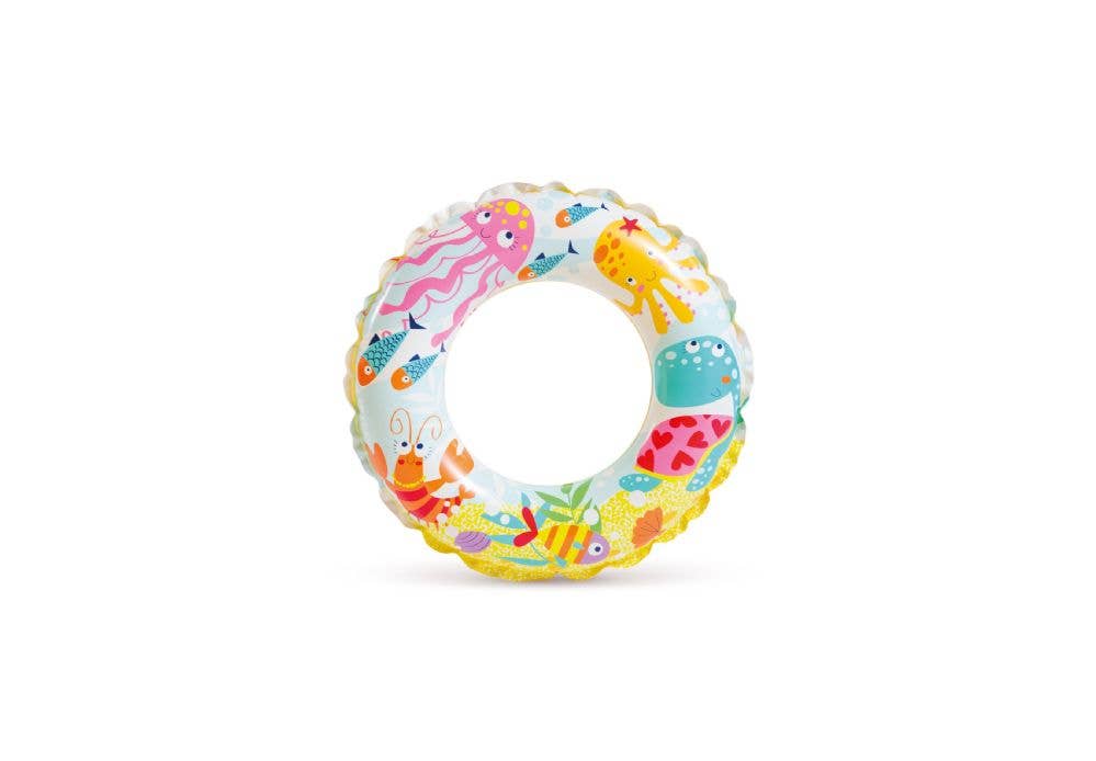 K & S WHOLESALE INC – wholesale Beach/pool toy – Child & baby – INTEX Swimming Ring 2 Styles 144 CT Floor Display3