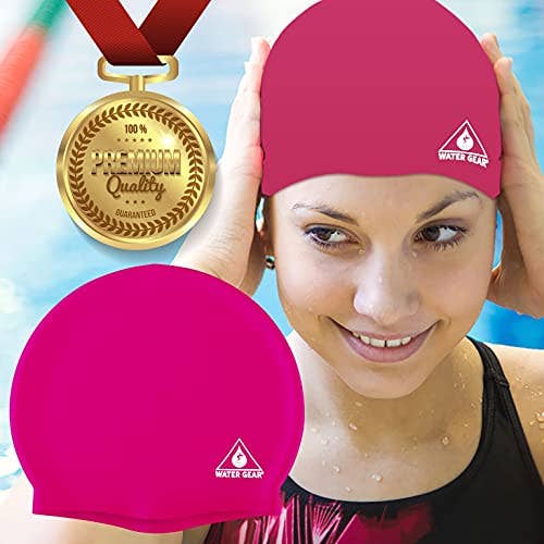 Water Gear - Wholesale Swim Cap - Unisex - Water Gear Silicone Adult Swim Cap18