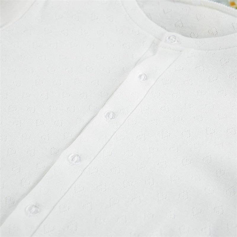 FurDecoration - Vente Haut et bas de pyjama – femme - Ensemble pyjama à manches longues à imprimé floral avec short assorti7