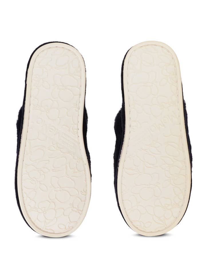 Black Women's Happy Weed Plush Slippers for wholesale on Faire2