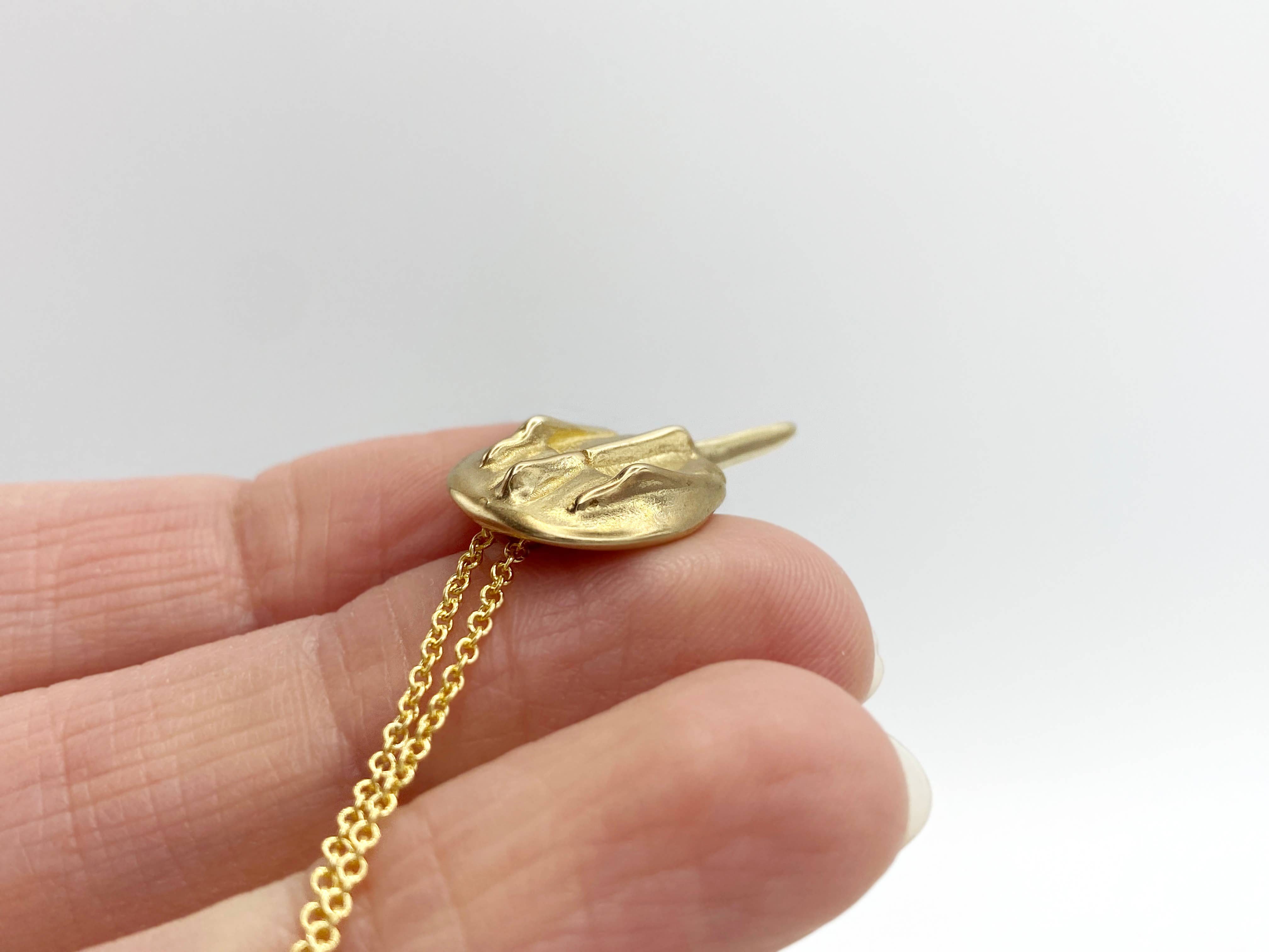 Blue Dot Jewelry - Wholesale Pendant/Charm Necklace - Bronze Horseshoe Crab Necklace1