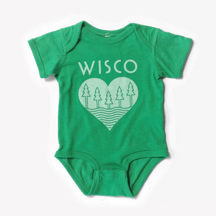 Wisco Roots Green Onesie för wholesale av Giltee