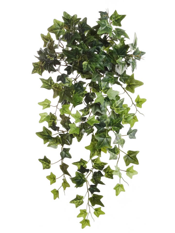 48 cm hængende engelsk vedbendbusk med realistiske silkeblade for engroshandel hos Larksilk