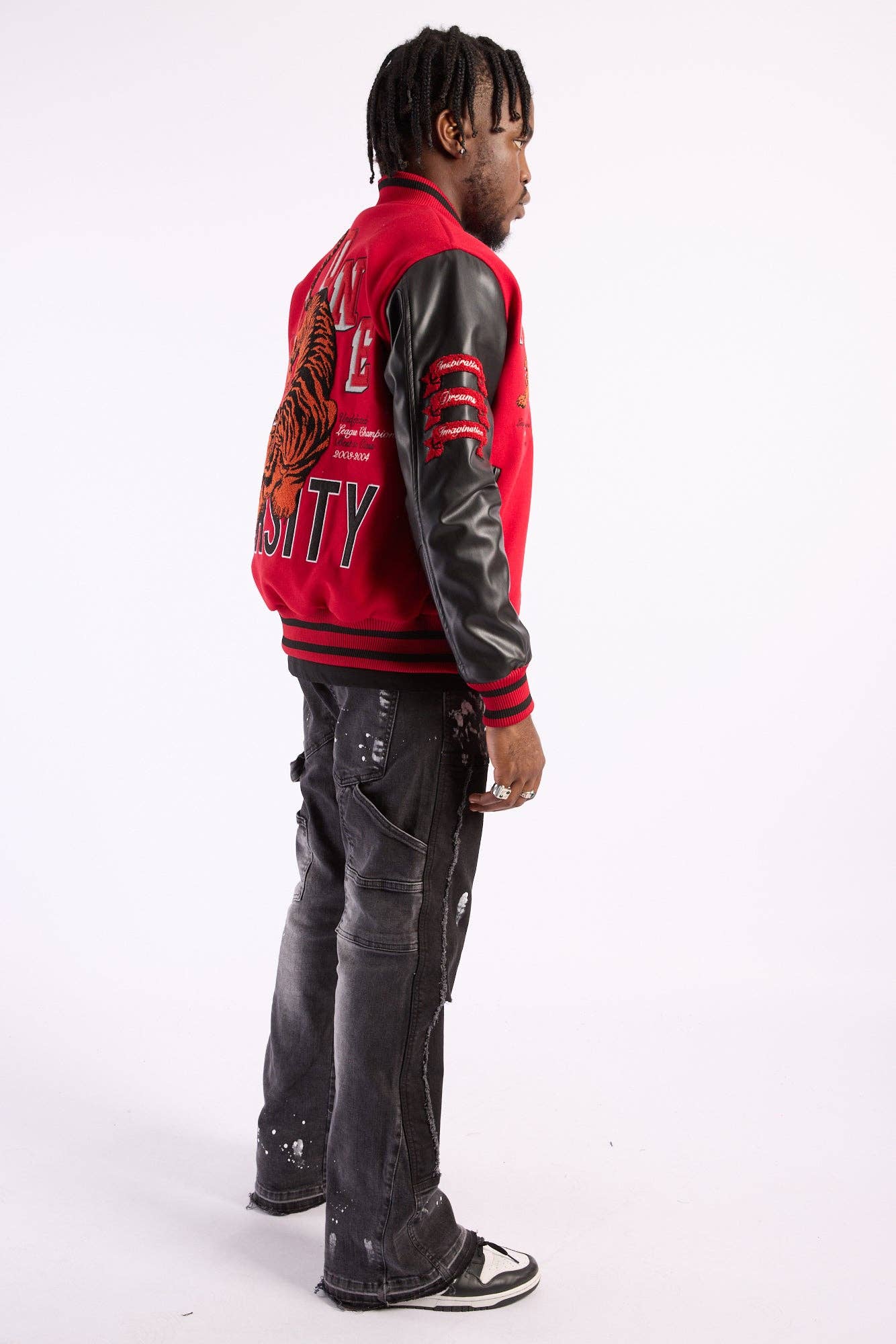 LEFT POINT – Casaco de equipa universitária/basebol - Homem por atacado – CASACOS UNIVERSITÁRIOS TIGRE10