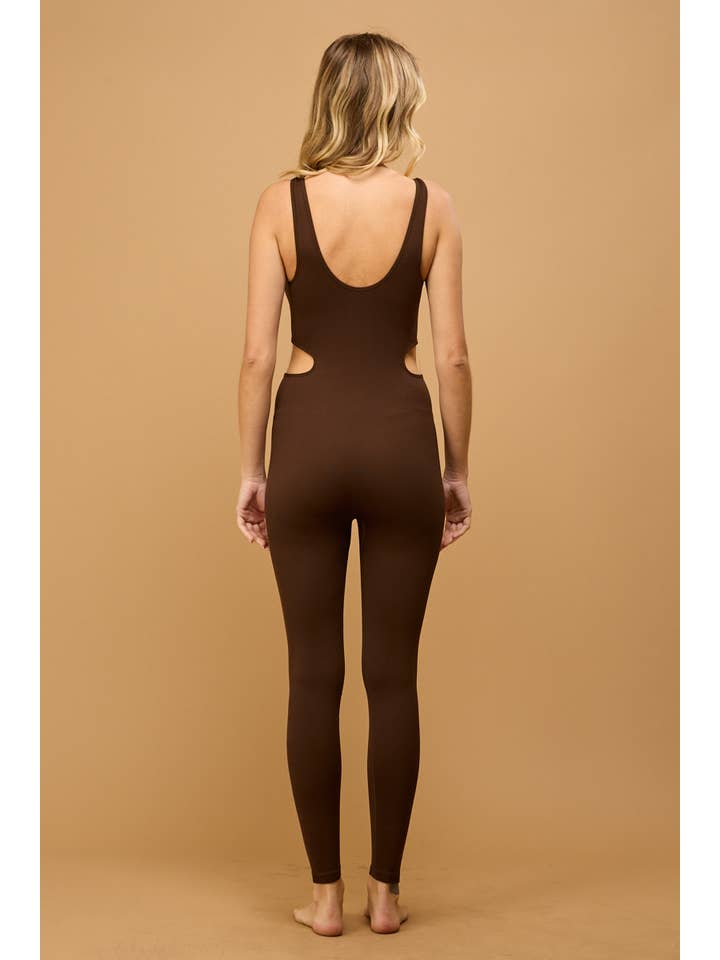 ANWND - Wholesale Unitard - Women's - 53119 - FRONT KEYHOLE SIDE CUT OUT CATSUIT8