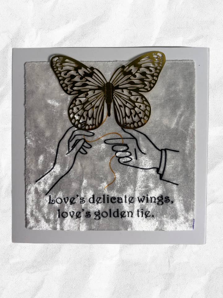 Handmade Thank You Card for wholesale by Kelov Studio