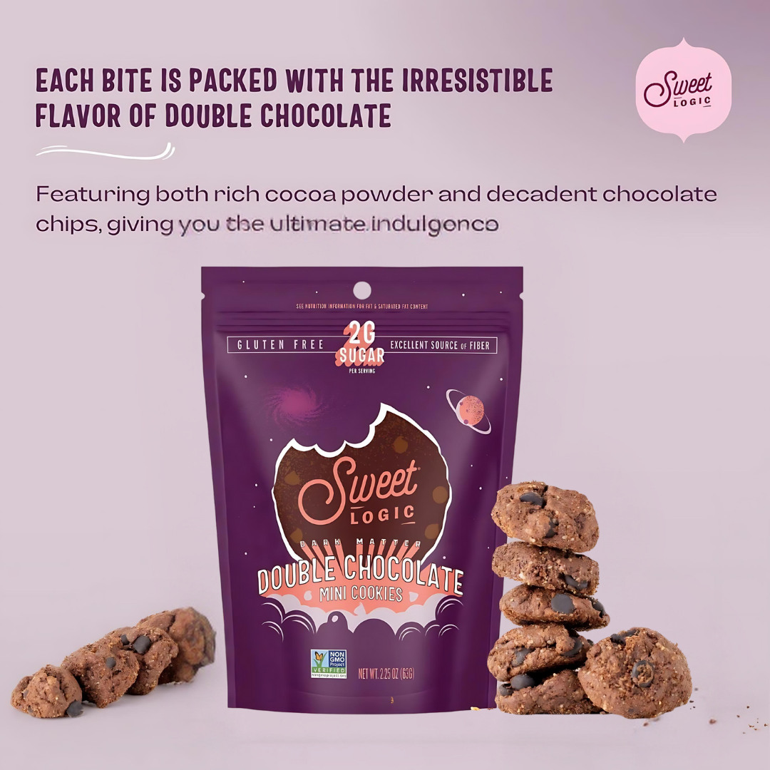 Sweet Logic - Wholesale Cookie - Double Chocolate Brownie Mini-Cookies - Keto, Nut-Free7