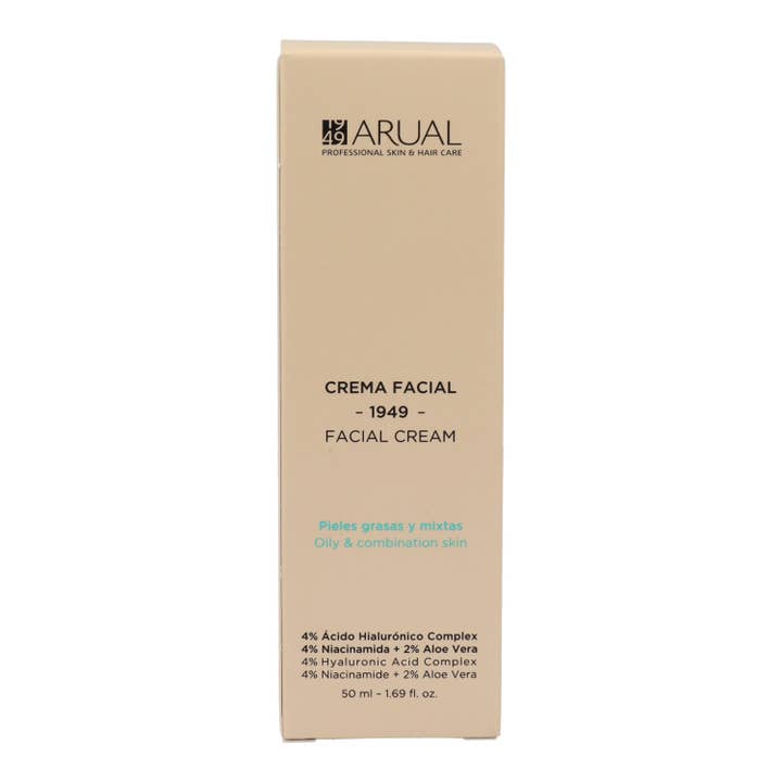 Arual Crema Facial Pieles Grasas Y Mixtas 50 ml para venta al por mayor de SUBLIME BEAUTY WHOLESALER SL