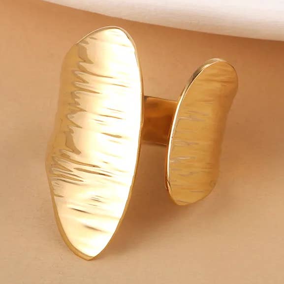 Boho Classic 18K Plated Gold Ring Chunky Jewelry for wholesale by Sweet Cherry Sky