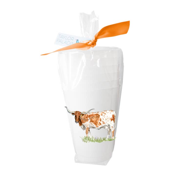 Texas Longhorn Frosted Cups | Set of 6 and other Purchase Wholesale texas longhorn. Free Returns & Net 60 Terms on Faire trending on Faire.