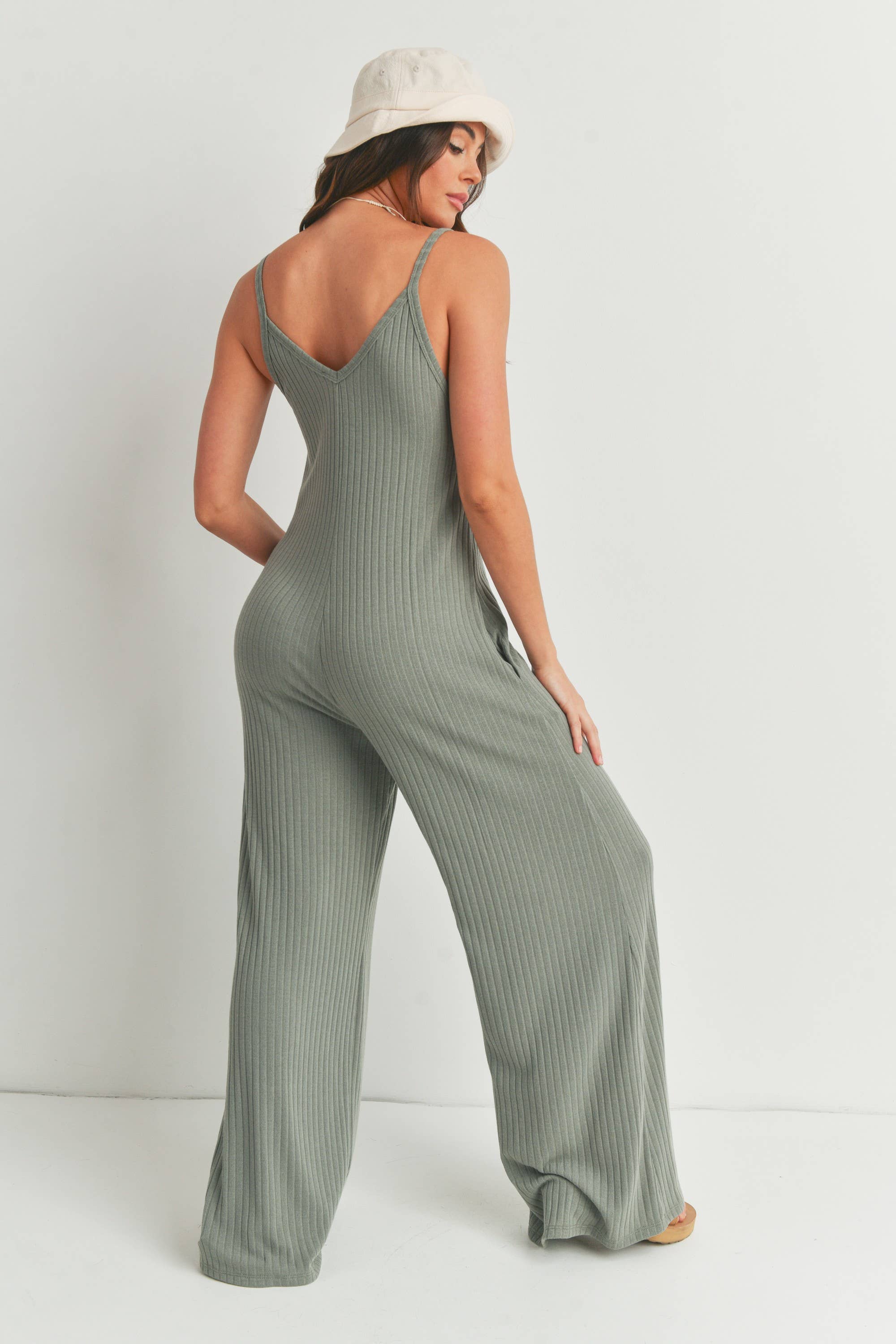 Peace Love Line – wholesale Jumpsuit - Dam – SLI4554 - ÄRMLÖS RIBBAD JUMPSUIT10