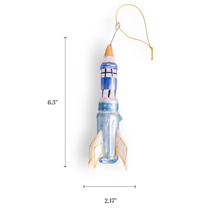 Chive - Wholesale Ornament - Space Ship, Retro Glass Gamer Stocking Stuffer Ornament Gift3