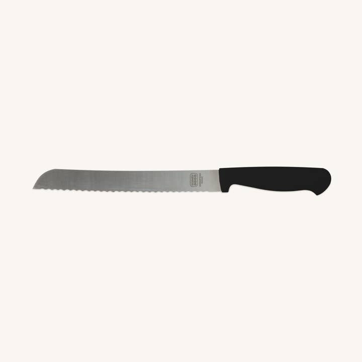 Ner Mitzvah - Venta al por mayor Cuchillo/cúter de cocina - Cuchillo de pan dentado de 8 pulgadas, negro0