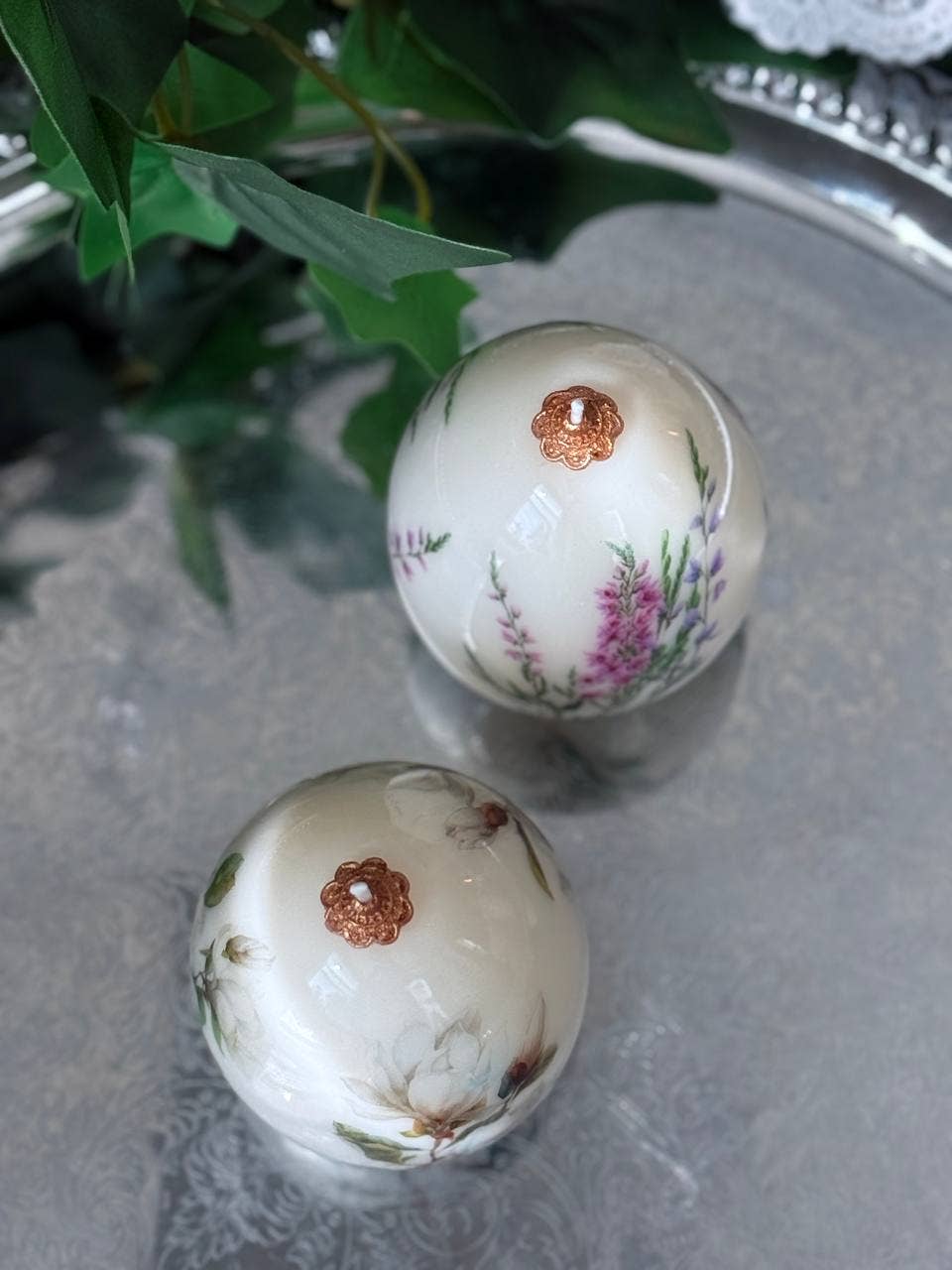 VR.candle - Wholesale Novelty Candle - Floral Easter Egg Candle: Spring holiday Decor6