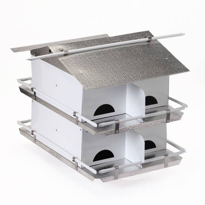 Purple Martin House with Starling Resistant Entrance Holes 2 Floor 8 Room Unassembled for wholesale by Birds Choice
