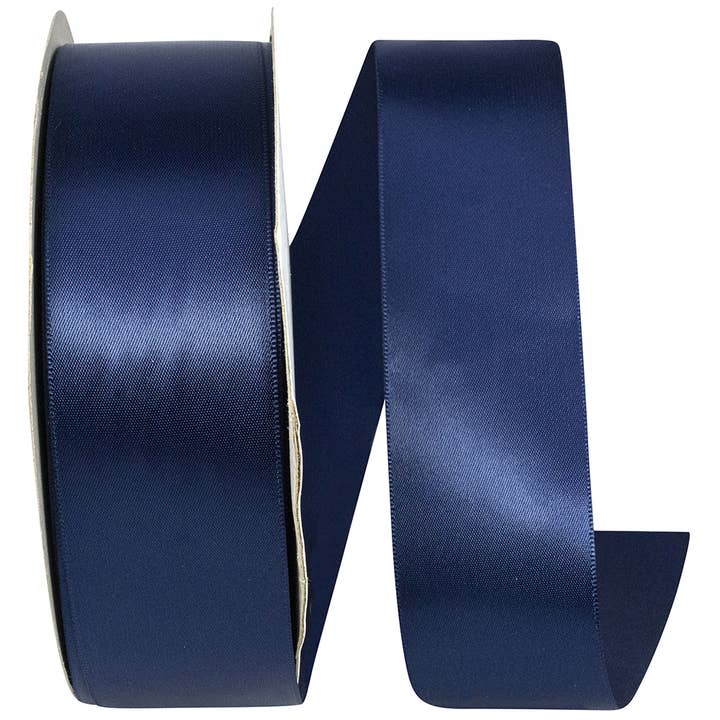 DF bleu marine satiné 1,5 po - 50 m pour la vente par RELIANT RIBBON