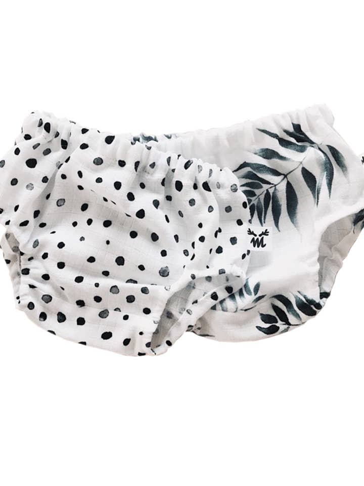 SET BLOOMER À POIS ET PAUMES - M pour la vente par Malomi Kids