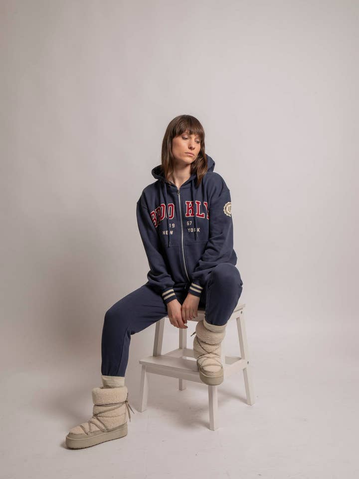 FELPA BROOKLIN CON ZIP per la vendita all'ingrosso da parte di American People