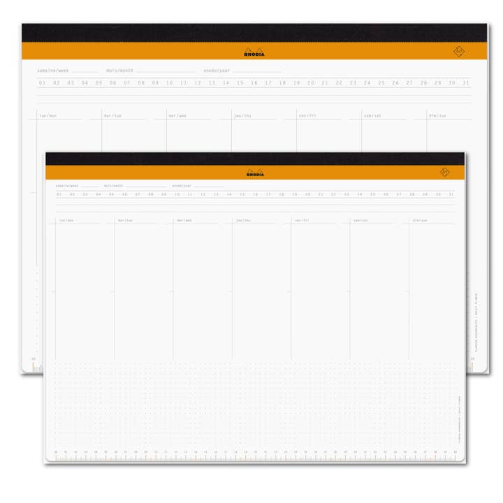 Exaclair - Wholesale Desk Pad - Rhodia Undated Weekly Desk Pad - Two Sizes
