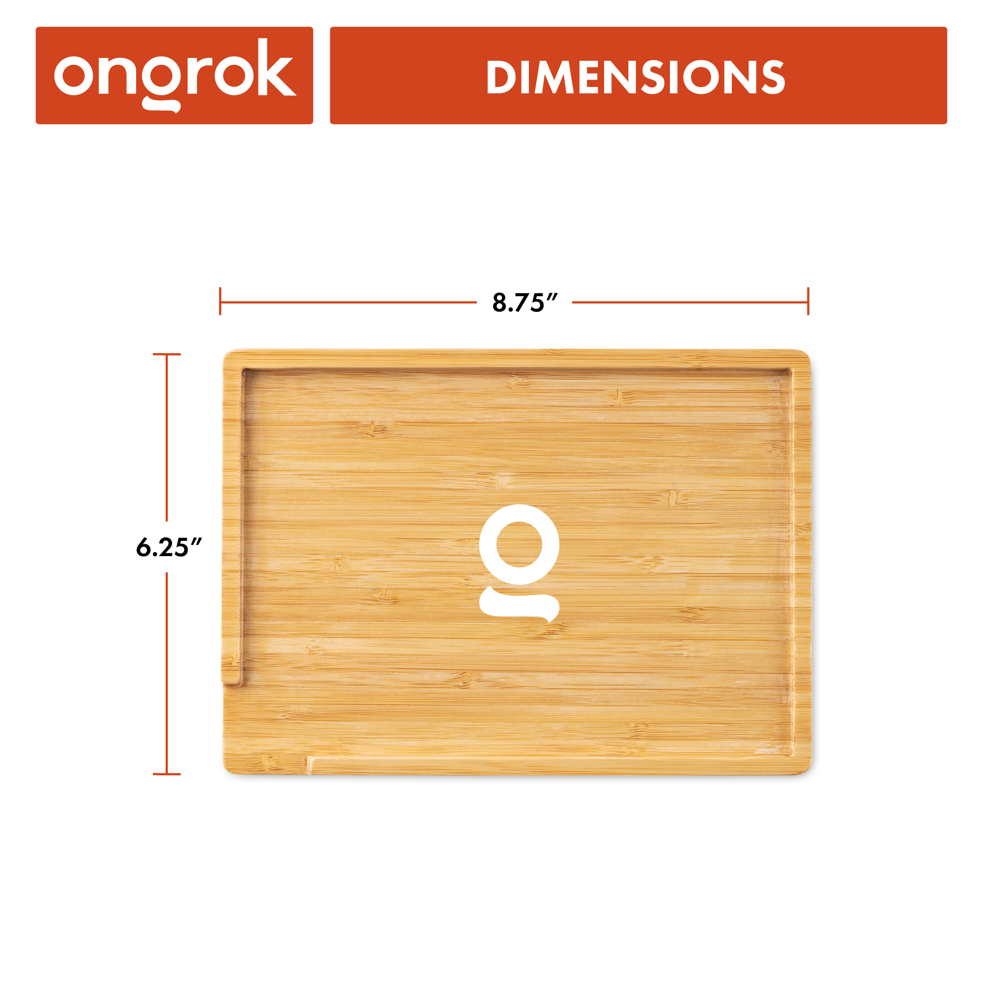 ONGROK - Wholesale Decorative Tray - Sustainable Small Bamboo Wood Tray3