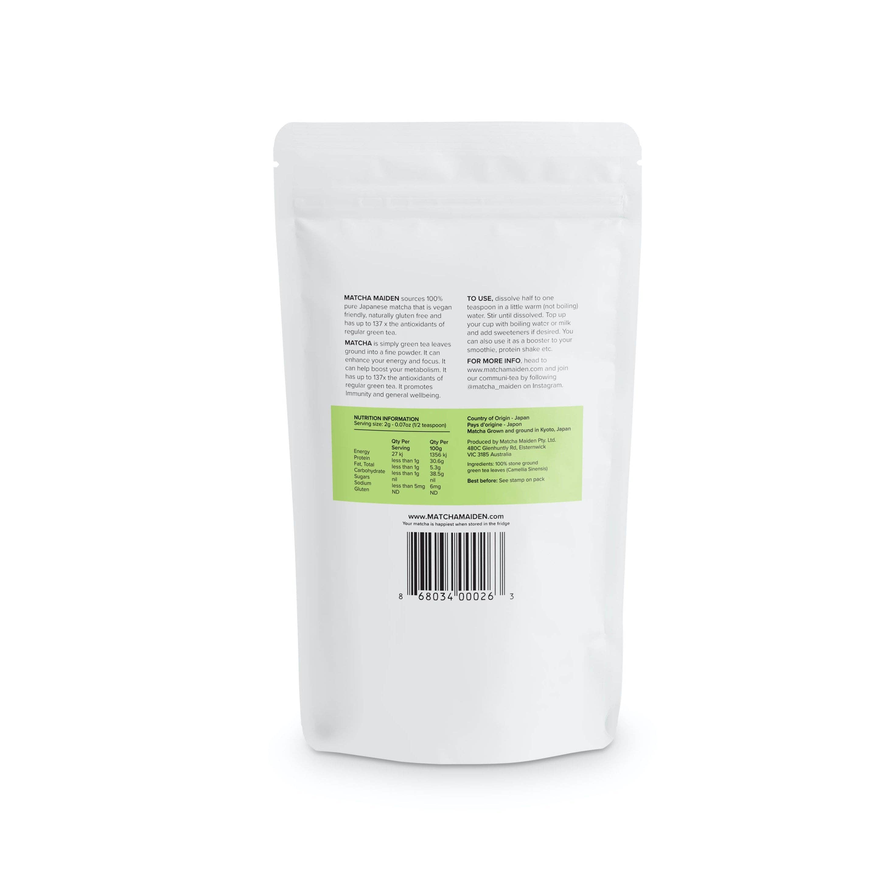 Matcha Maiden - Wholesale Health/detox tea - 5 x ORGANIC MATCHA POWDER - 28.35g4