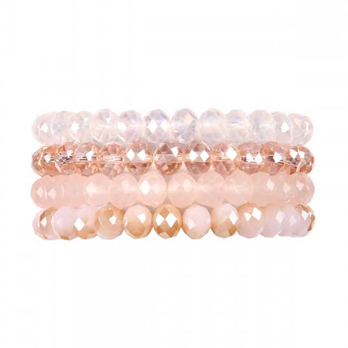 Love and Repeat - Vente Bracelet de perles - BRACELET EXTENSIBLE QUATRE LIGNES DE PERLES DE CRISTAL17