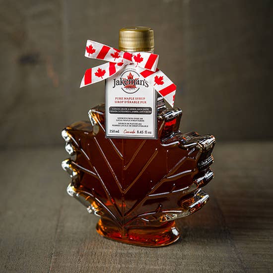 Jakeman's Maple Products - Wholesale Maple Syrup - 717CAN,716CAN,719CAN,724CAN Autumn Leaf Glass, 50ml - 500ml