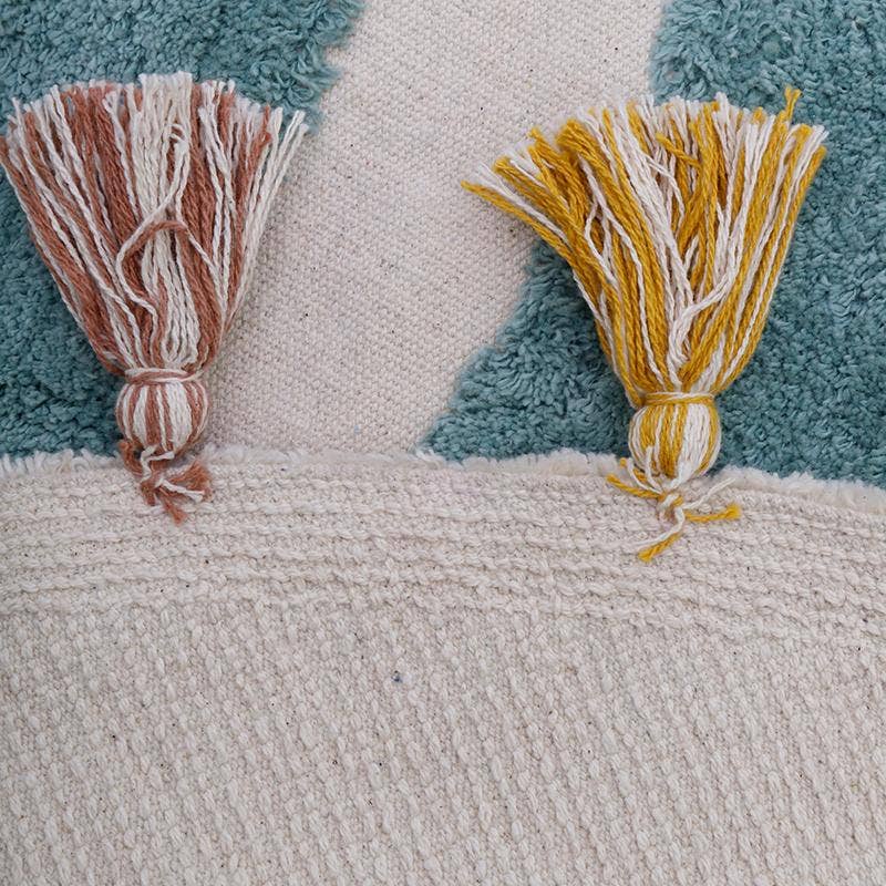 NATTIOT - Wholesale Mat - Kids & Baby - RAINBOW children's rug with tassels2
