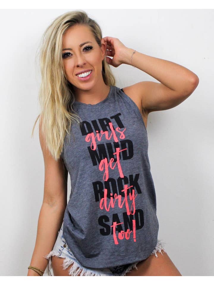 Off Road Vixens Clothing Co. - Venta al por mayor Camiseta sin mangas - Mujer - Tanque de rendimiento Jack of All Trades