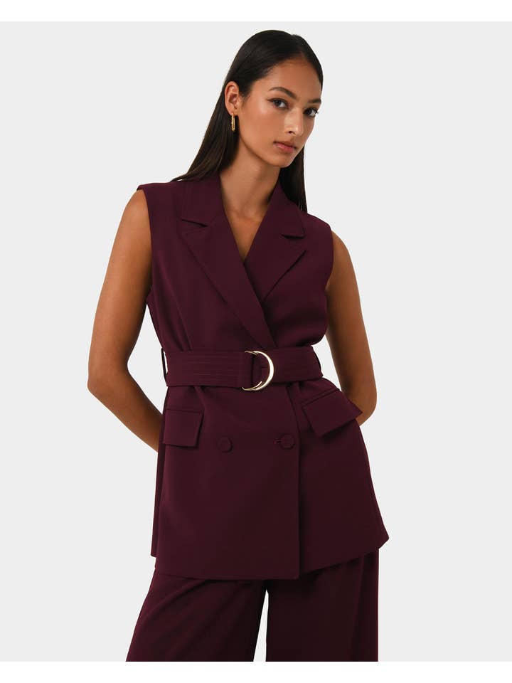 Forcast – wholesale Suit vest – Women′s – Forcast Women's Rumy Double Breasted Vest11