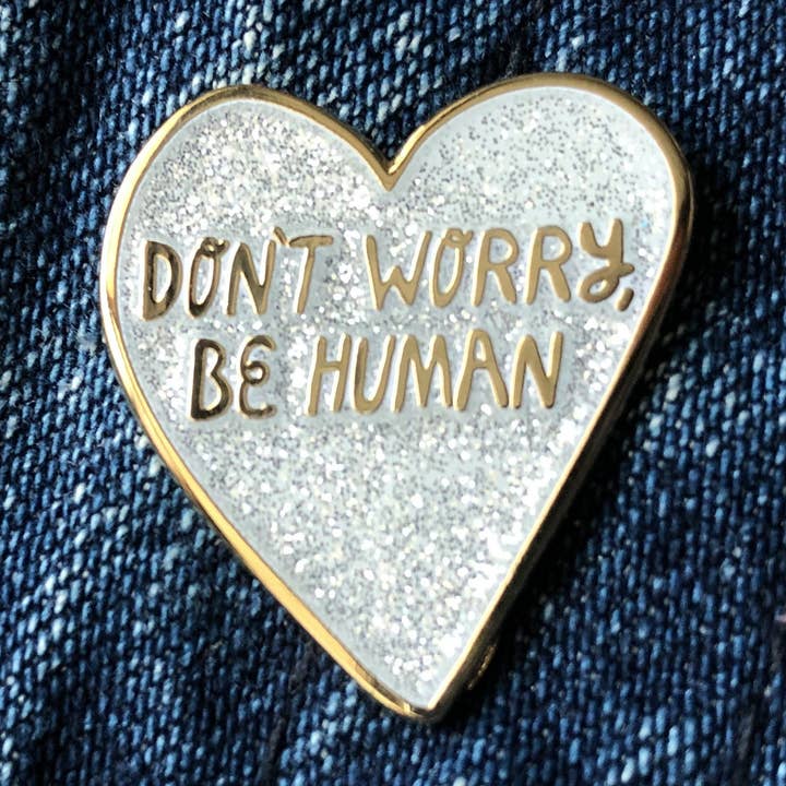 Don't Worry, Be Happy Enamel Pin for wholesale by My Name Is Not Darren