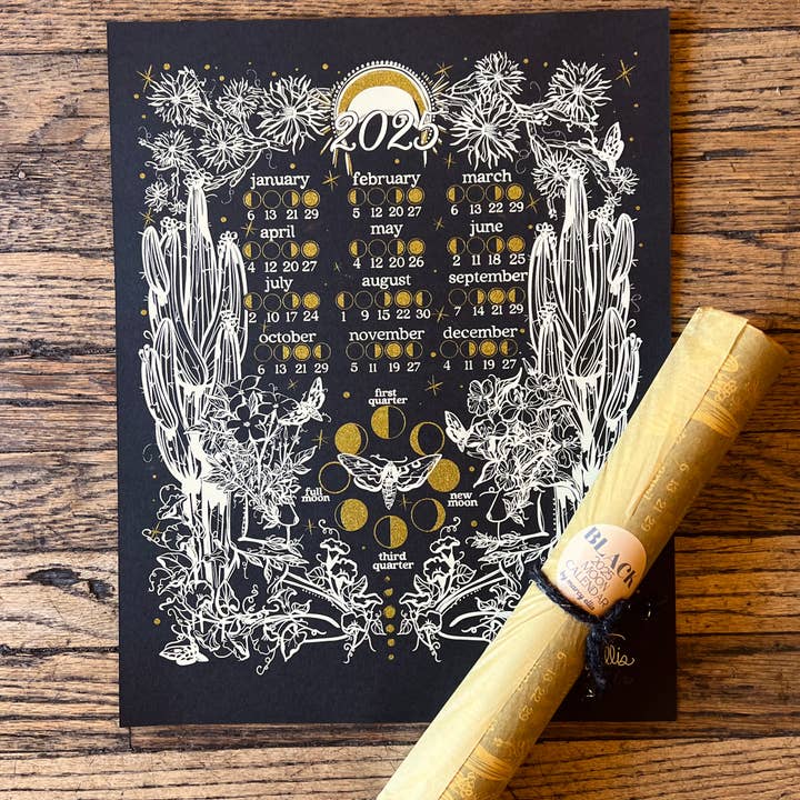 Marcy Ellis - Wholesale Calendar - 2025 Moon Phase Calendar