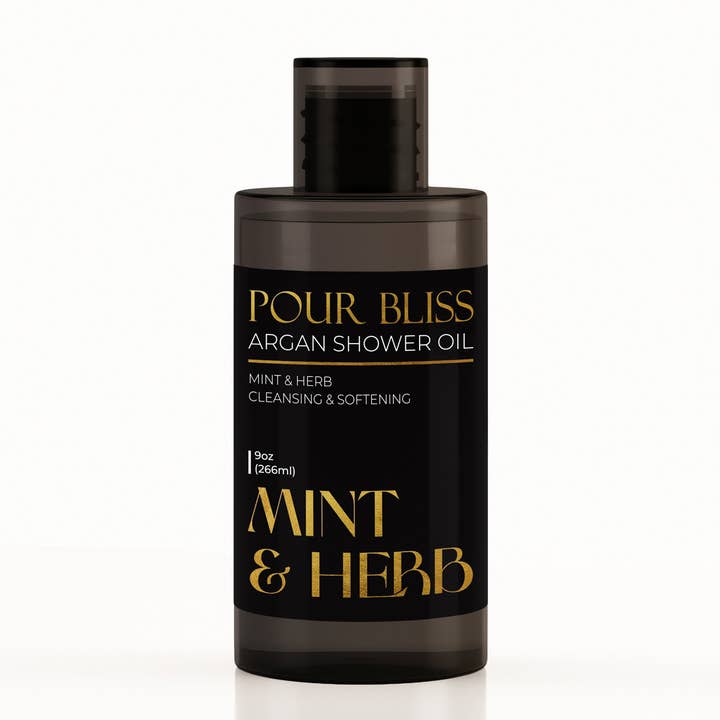 The Midwest Sea Salt Company - Wholesale Body wash/shower gel - Mint & Herb Argan Shower Oil with Premium Fragrance - 9oz1