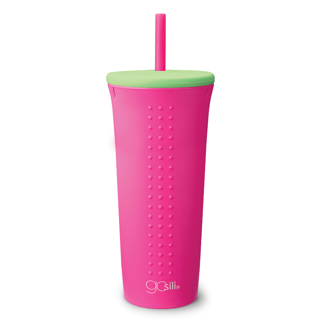 GoSili - Wholesale Insulated Mug/Tumbler - 24 oz Silicone Straw Cup5