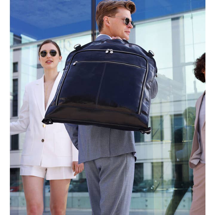 Time Resistance - Wholesale Garment Bag - Unisex - Leather Garment Bag - Travels with Charley12