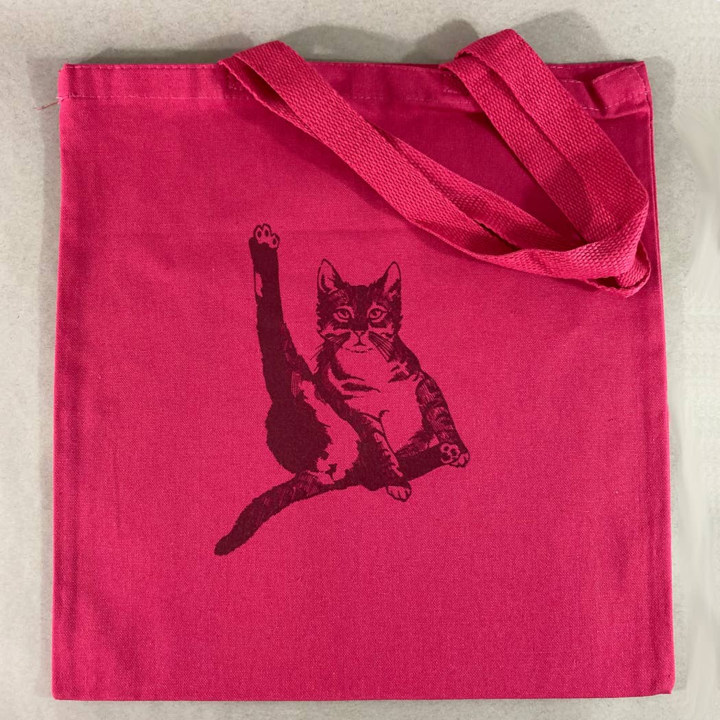 Rx Letterpress – Engroshandel Tote bag - Unisex – Kat spiller violin | Cat Butt | Sjov katteelsker lærred Tote7