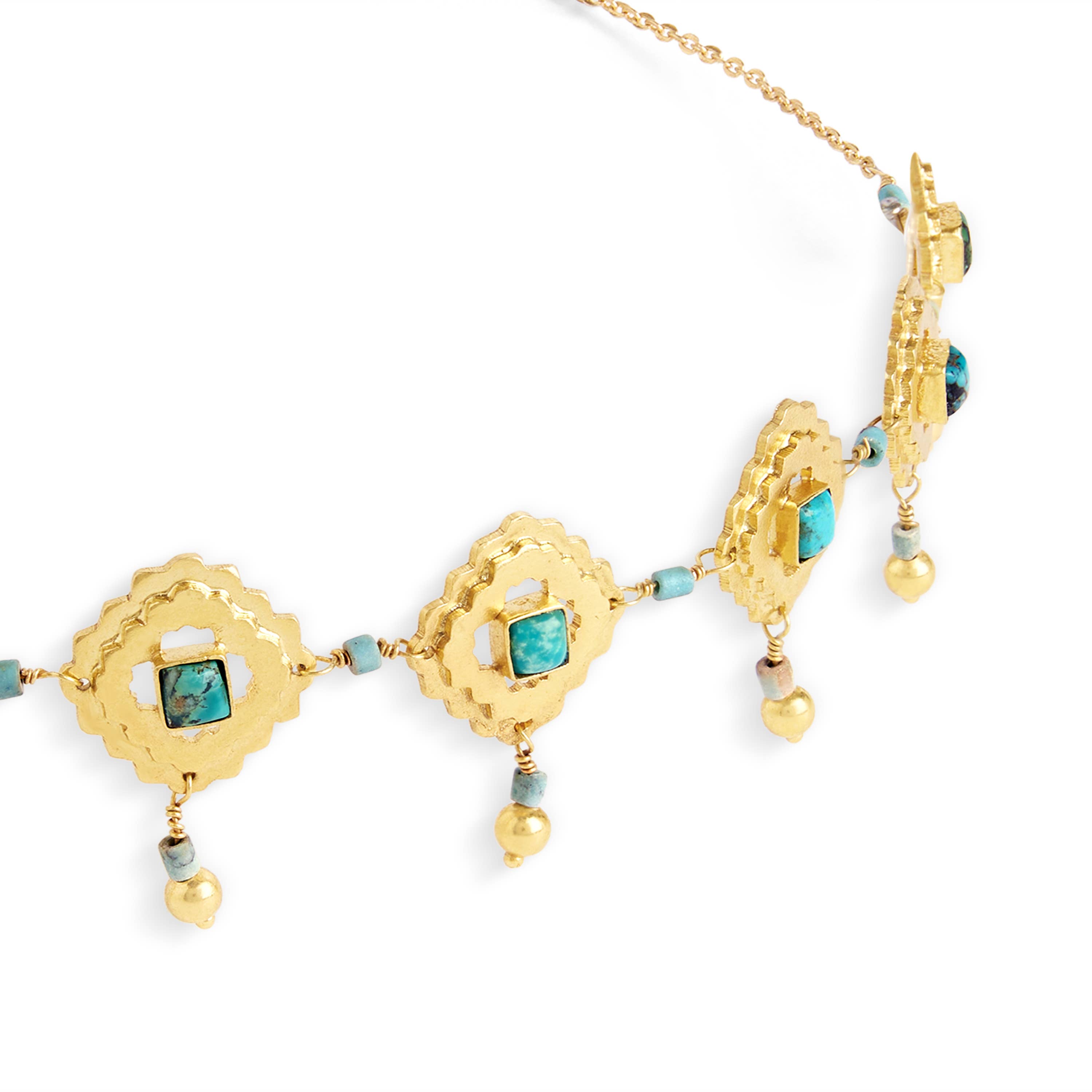 Né Nepal – wholesale Choker/collar – Mandala Choker, 22k Gold Plated, Handmade1