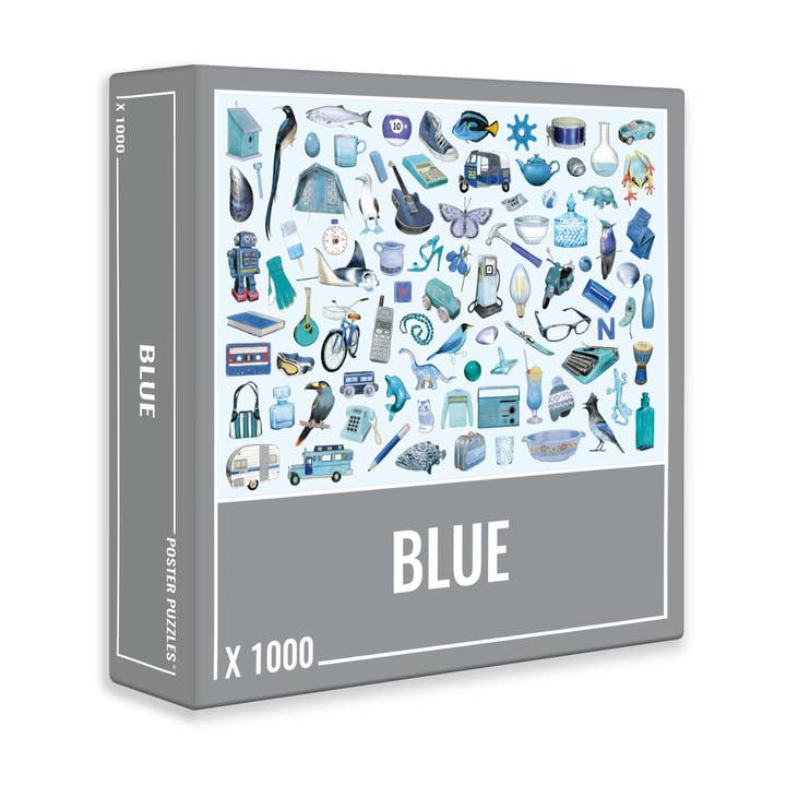 Blue 1000 Piece Jigsaw Puzzles for Adults for wholesale by Cloudberries Jigsaw Puzzles