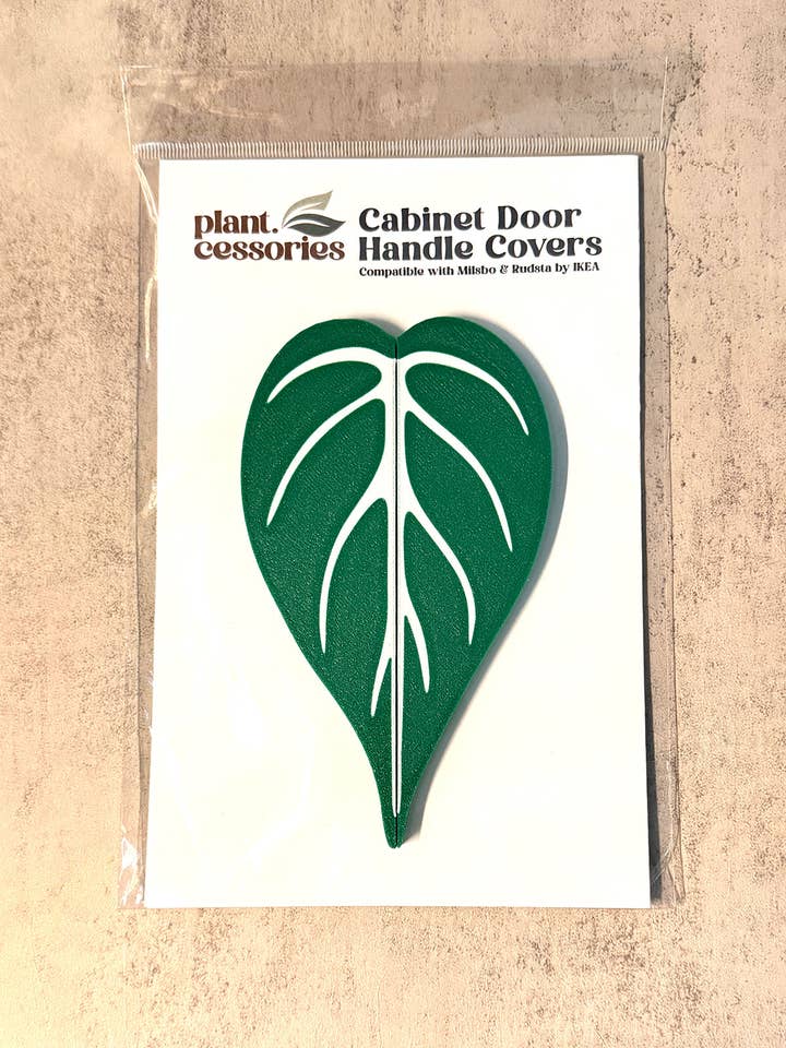 Philodendron Leaf Cabinet Handle Cover for wholesale by plant.cessories