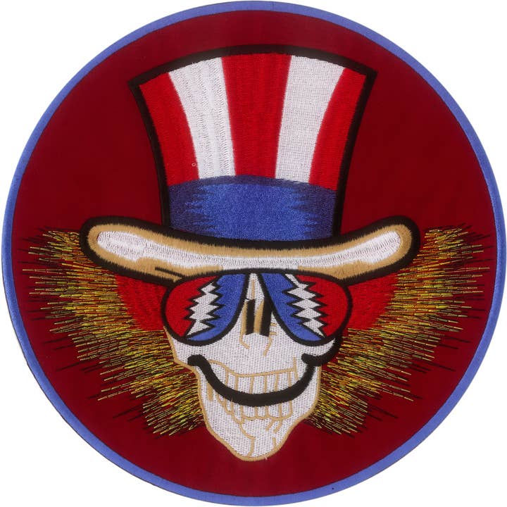 Square Deal Recordings & Supplies - Wholesale Patch - Patch - Grateful Dead - Uncle Sam Skeleton - Large