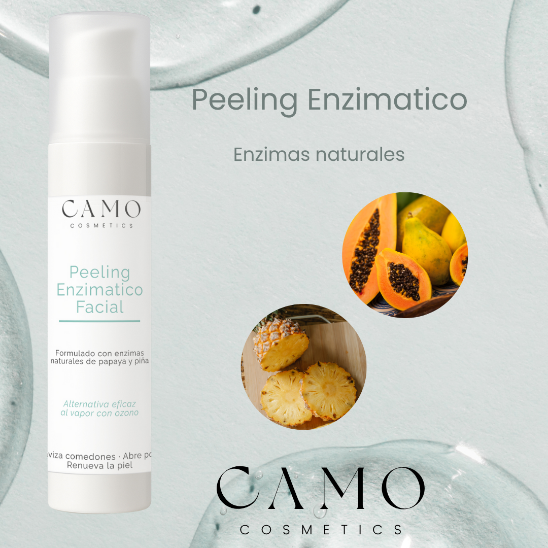 sesioMWorld - M·O·I Professional - Wholesale Facial Exfoliant/Scrub - ENZYMATIC PEEL with papaya and pineapple 200ML. CAMO1