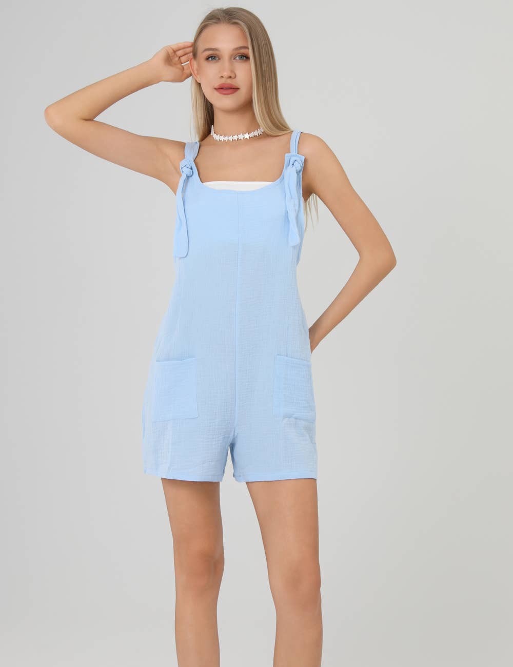 Sweetkama - Wholesale Romper - Women's - Summer Solid Color Romper Poocket Women Jumpsuit SKJ232713