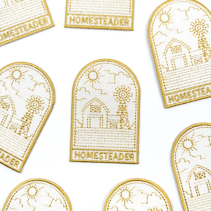 Field Trip Threads - Wholesale Patch - Homesteader Patch – Embroidered Iron On Farm for Garden Barn1
