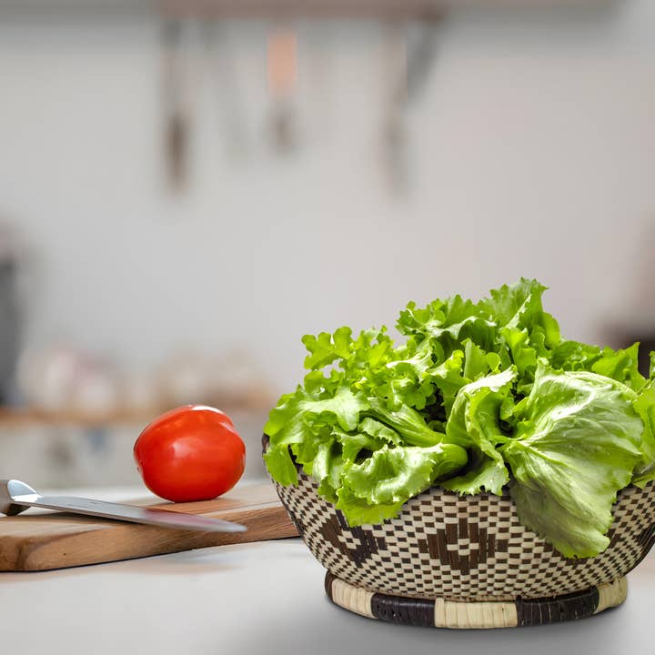 ArtisanalEmporiumLLC - Wholesale Fruit Basket - Brown Jupiter - Fruit & Vegetable Bowl Basket 7-inch 4