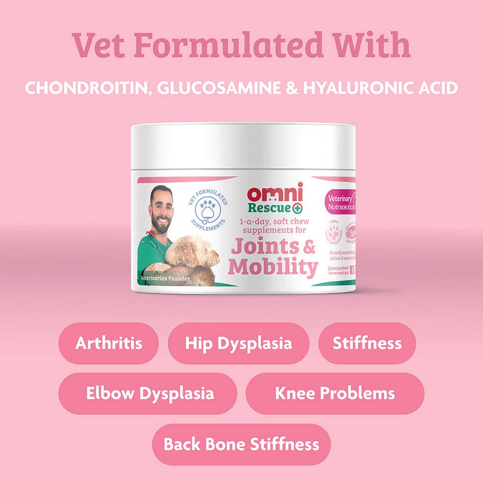 Omni – wholesale Pet supplement – Dog – Omni Rescue - ‘Joints & Mobility’ supplement5