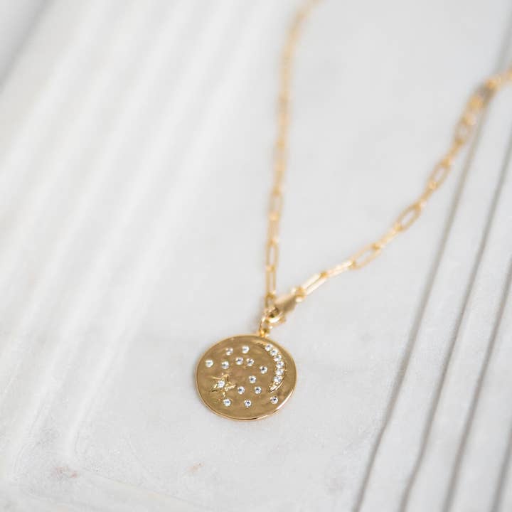 Reva Grey - Wholesale Pendant/Charm Necklace - Blair Coin Necklace
