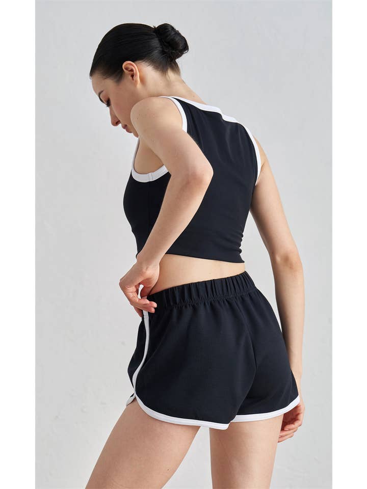 91thelabel - Wholesale Athletic Shorts - Women's - Regan Color Contrast Running Short7