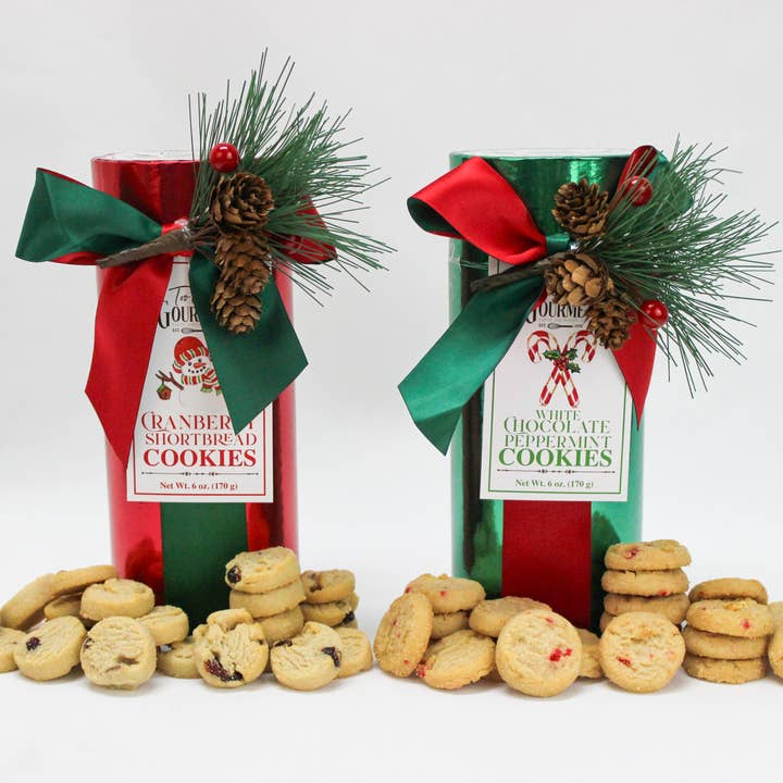 Too Good Gourmet - Wholesale Cookie - Christmas White Chocolate & Cranberry Shortbread Cookies