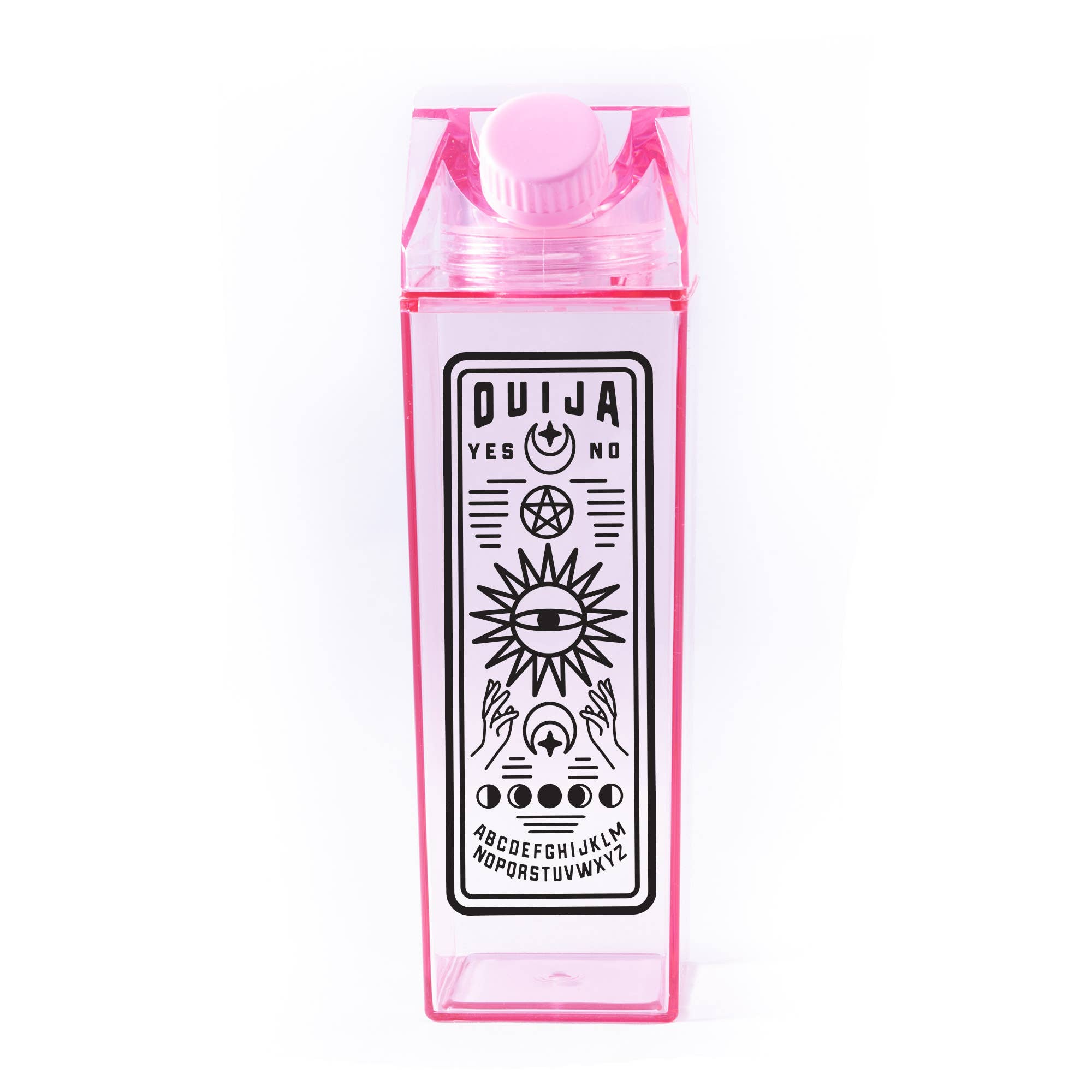 femfetti - Wholesale Water Bottle - Witchy Tarot Card Milk Carton Water Bottle3